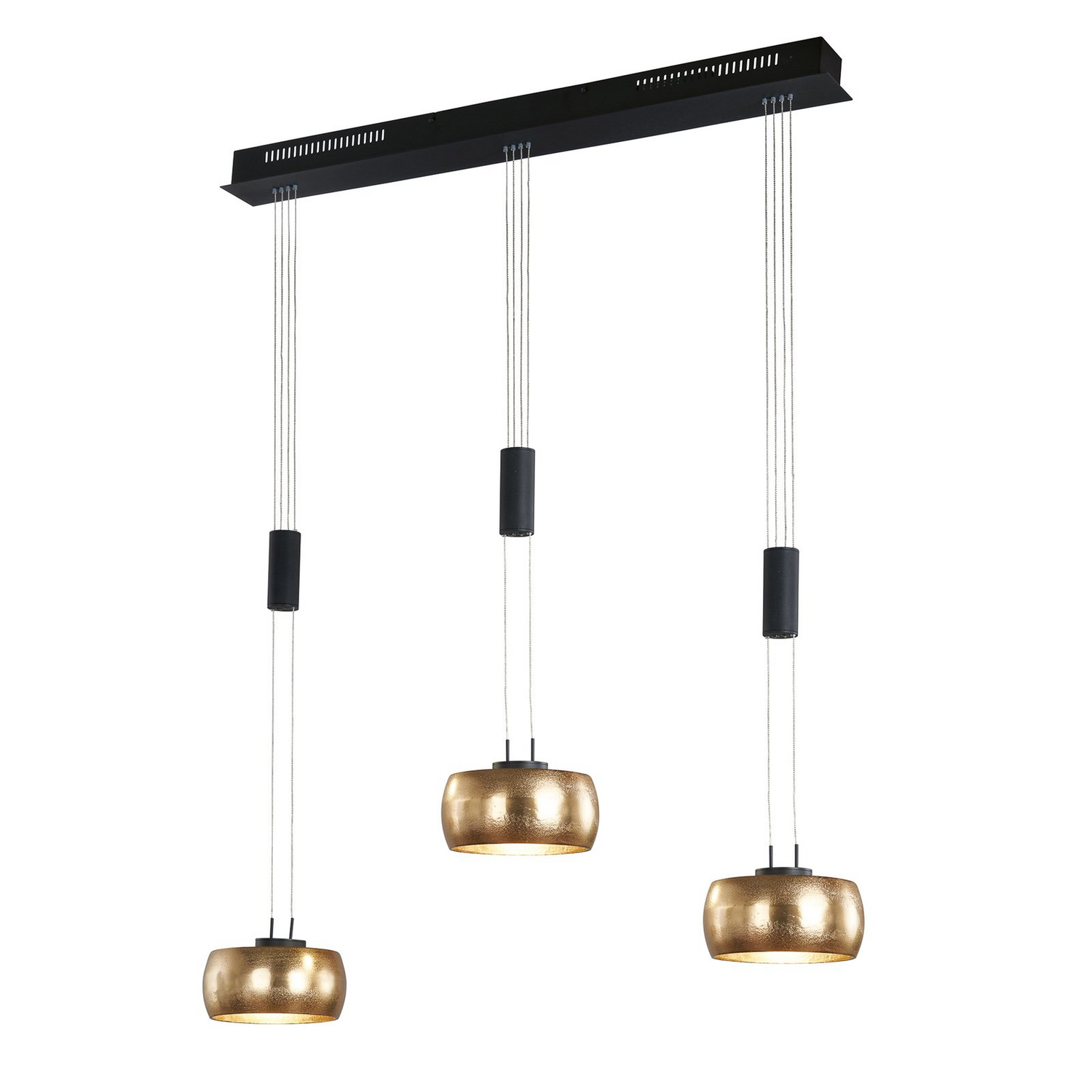 B-Ware Fischer Honsel Hängeleuchte Pendelleuchte Led Colette Gold Schwarz Dreiflammig - 4003694610926