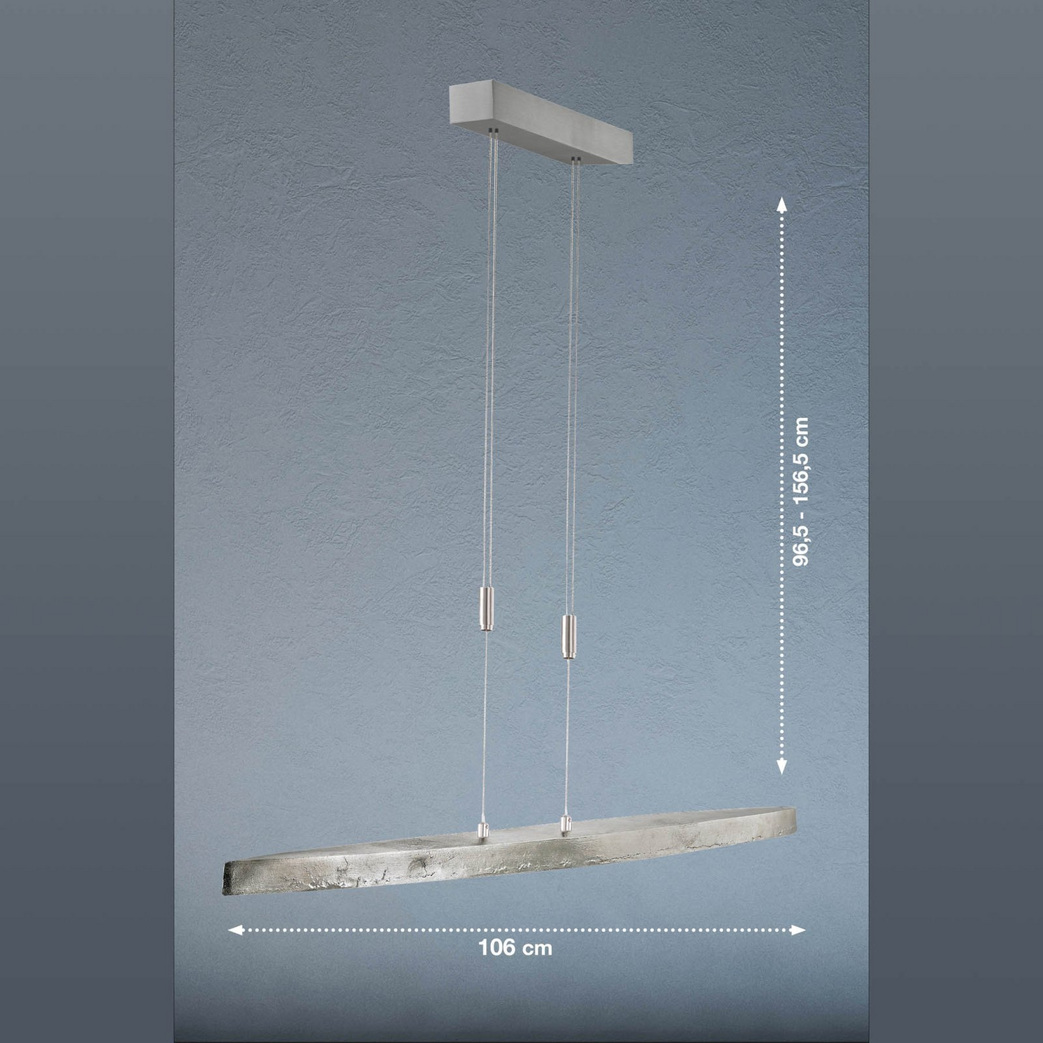 B-Ware Colmar Led Hängeleuchte Pendelleuchte Cct Nickel Länge 106 Cm Lampe Beleuchtung - 4003694606301