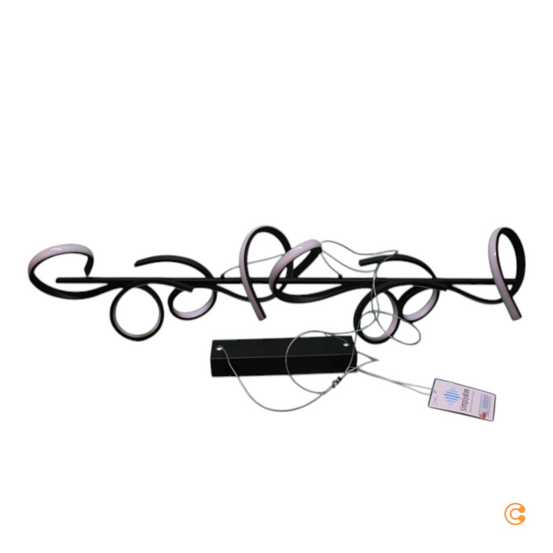 B-Ware Just Light. Curls Led Pendelleuchte Hängeleuchte Deckenlampe Schwarz Siehe Text - 4043689970970