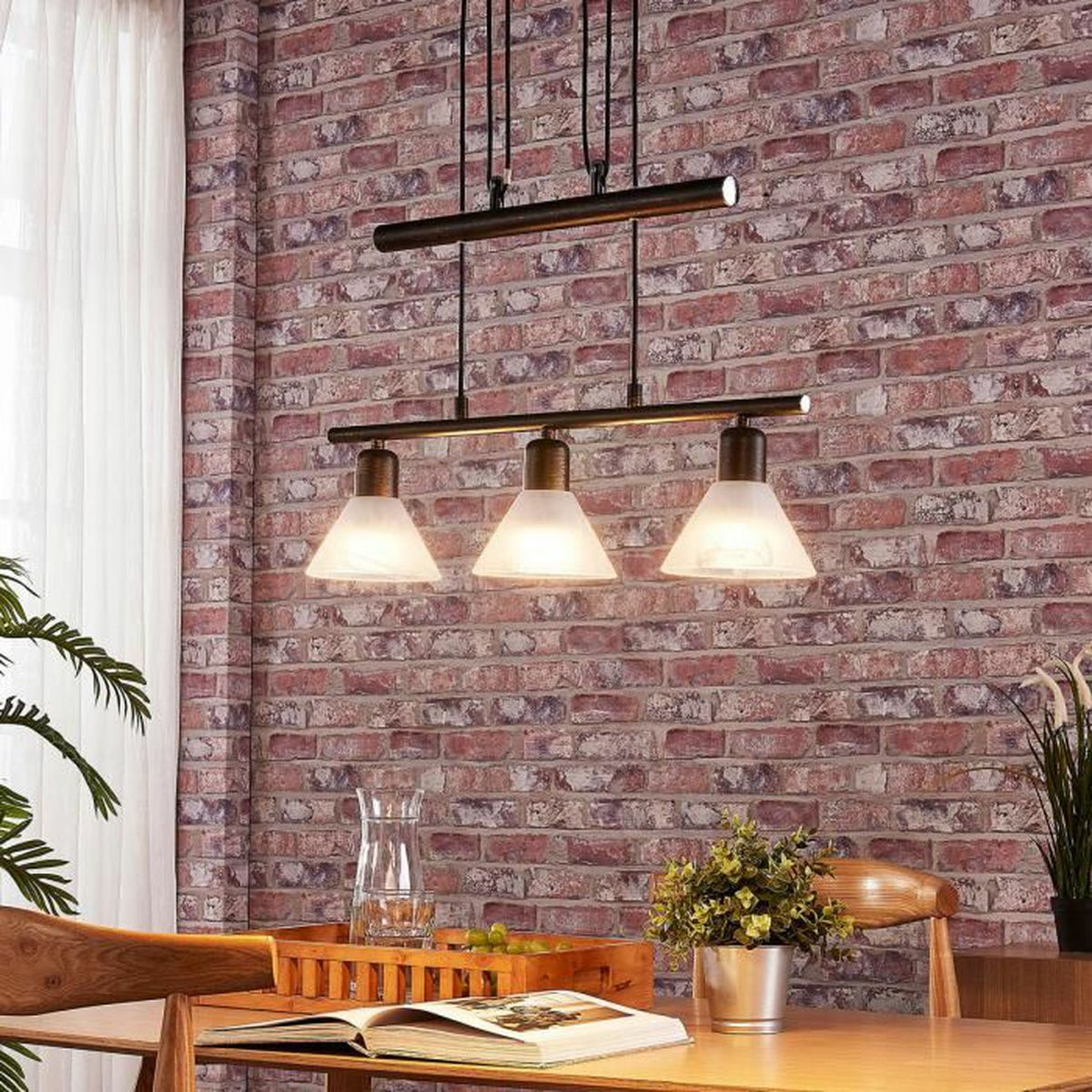 B-Ware Lindby Led Hängeleuchte Eleasa Deckenleuchte Pendelleuchte Lampe Leuchte Schwarz - 4251096531404