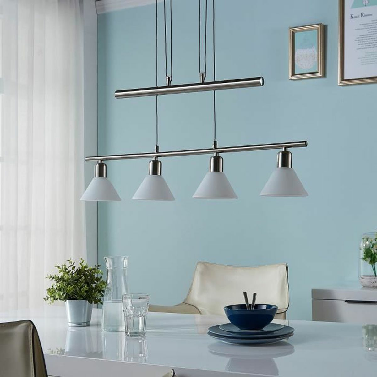 B-Ware Lampenwelt Led Hängeleuchte Eleasa Hängeleuchte Leuchte Lampe Easydim 4flammig E - 4251096531435