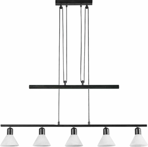 B-Ware Lampenwelt Led Hängeleuchte Hängeleuchte Lampe Eleasa Easydim 5 F. Schwarz Leuch