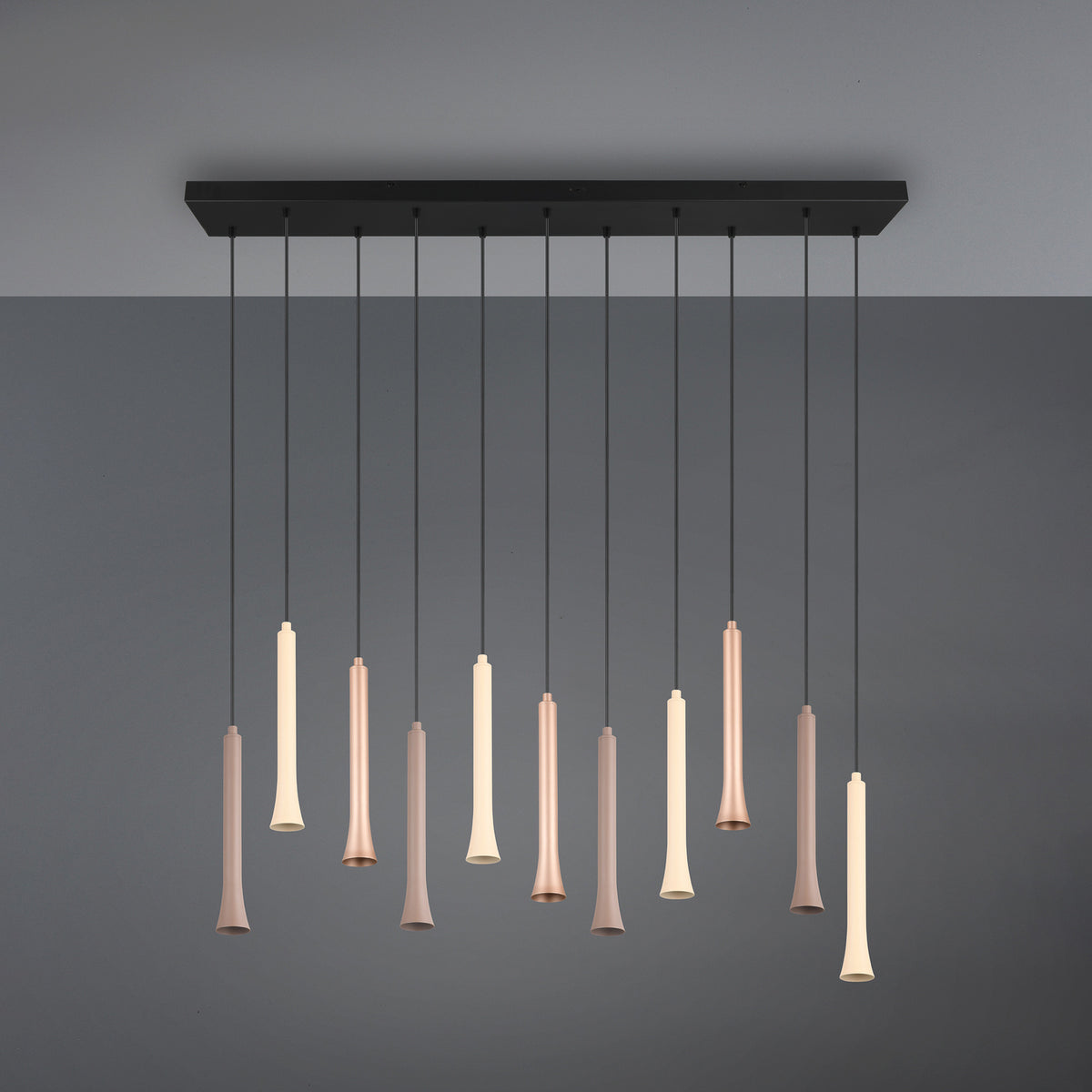 Trio Lighting Pendelleuchte Hängelampe LED Metall taupe coffee Leuchtmittel inkl - 4017807616705