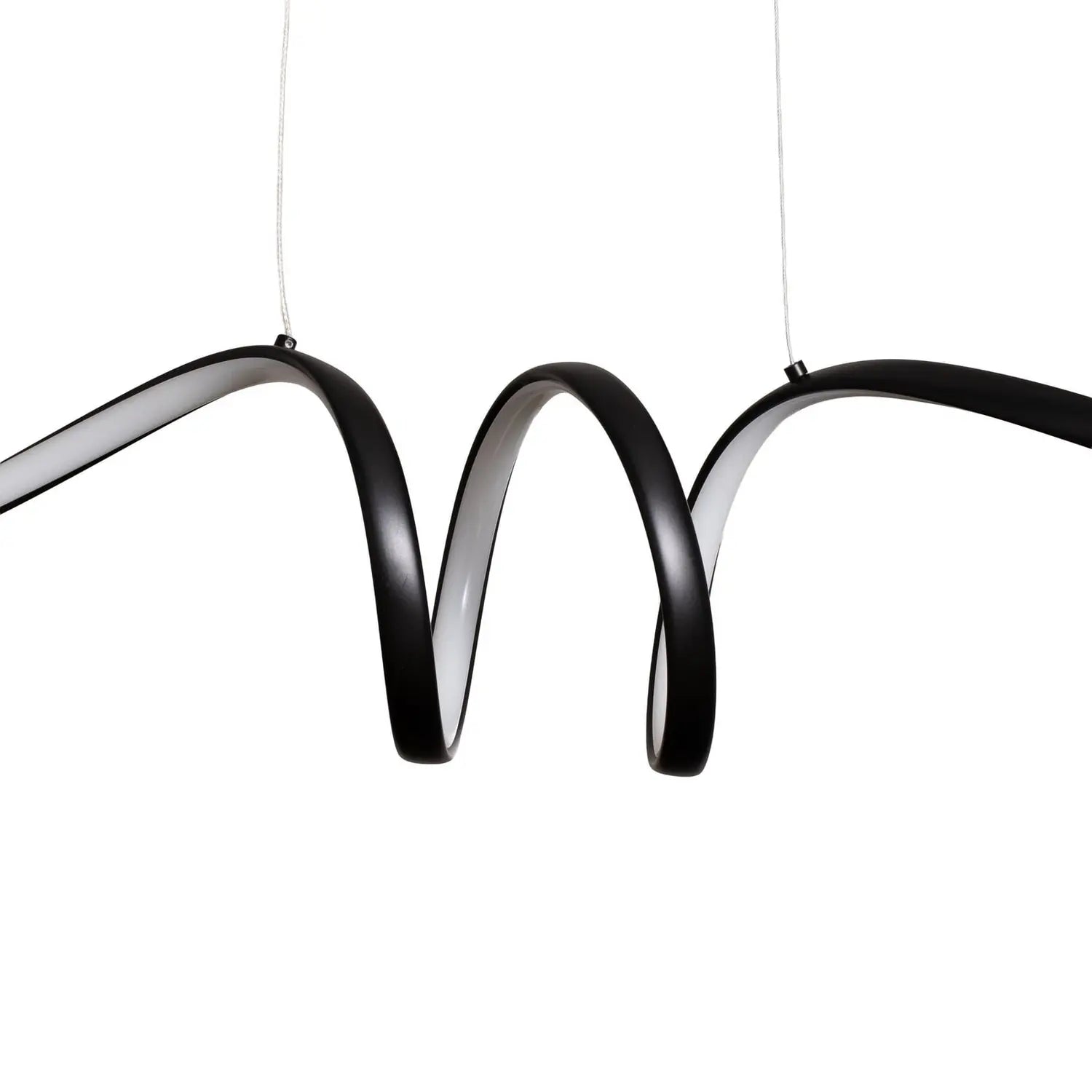 B-Ware Milagro Lighting Hängeleuchte Pendelleuchte Led Loop Metall Schwarz Chrom - 5902693715771