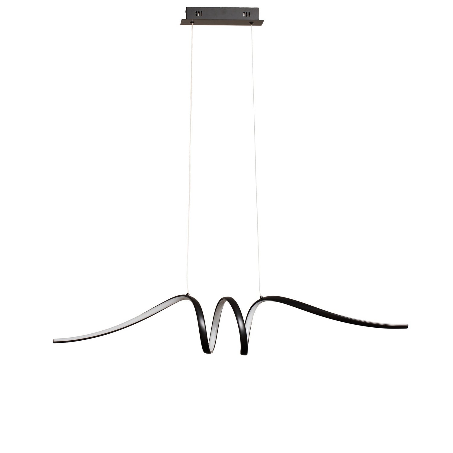 B-Ware Milagro Lighting Hängeleuchte Pendelleuchte Led Loop Metall Schwarz Chrom - 5902693715771