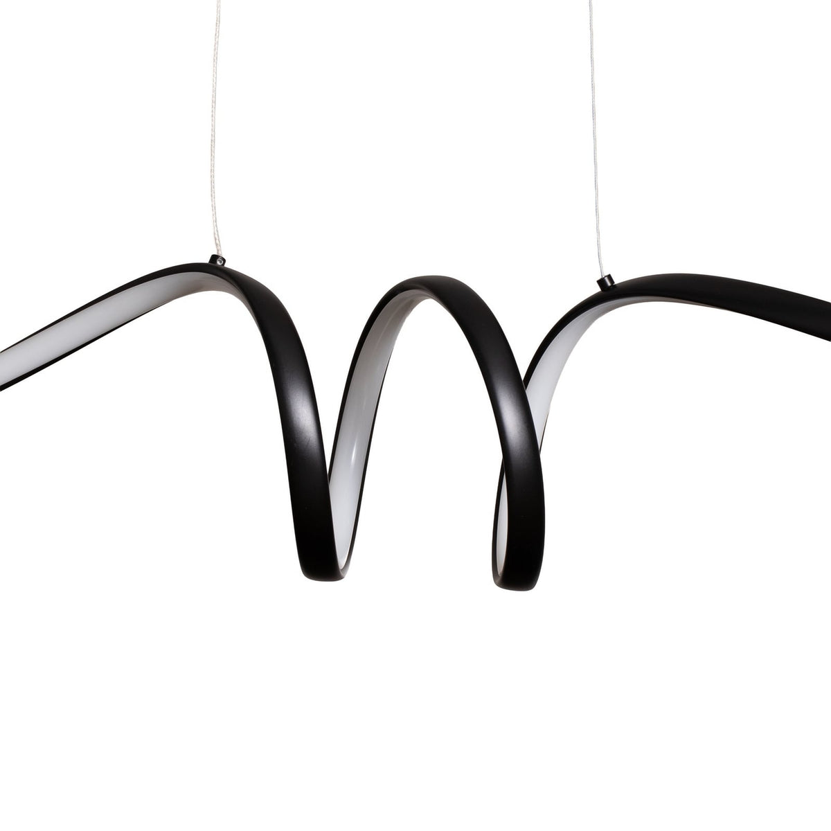 milagro lighting Hängeleuchte Pendelleuchte LED Loop Metall schwarz chrom - 5902693715771