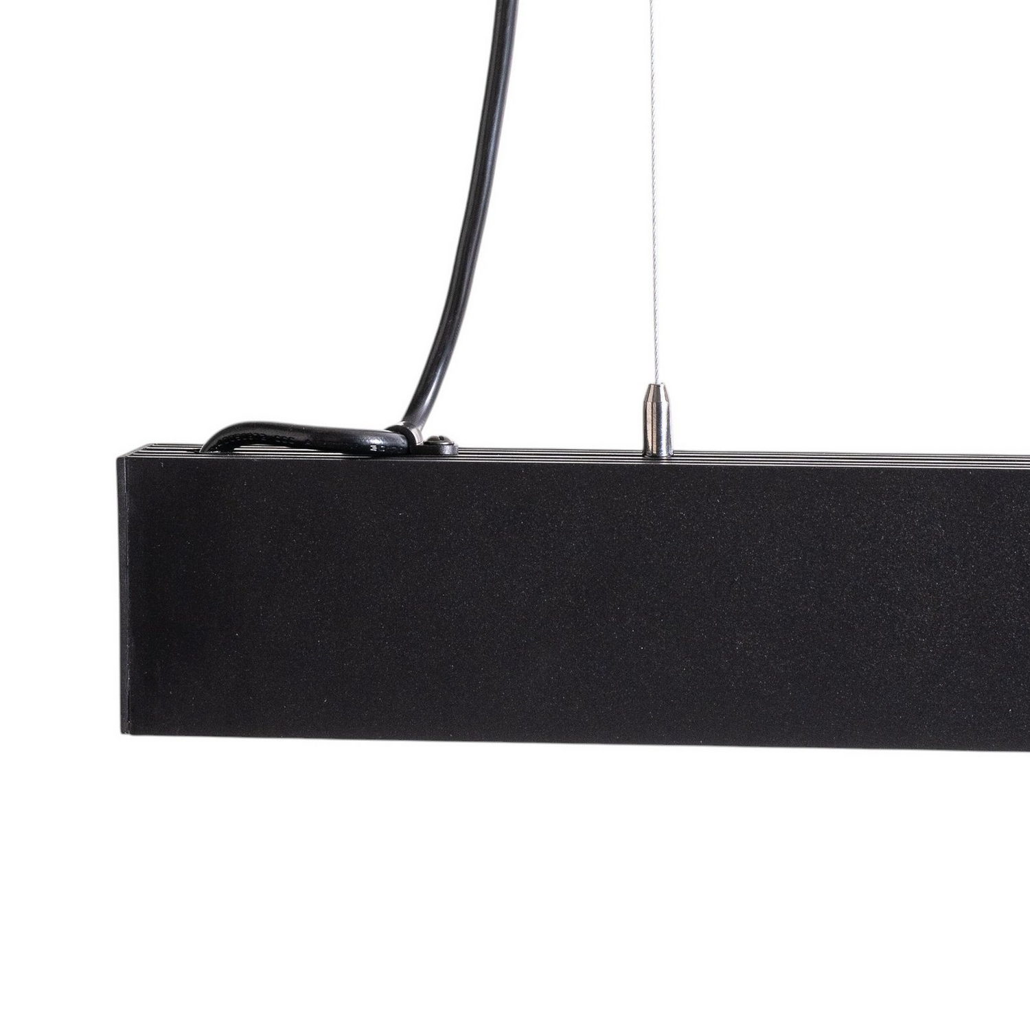 B-Ware Luxe Led Hängeleuchte Pendelleuchte Schwarz Metall 1125 Cm 4000 K - 5906135180806