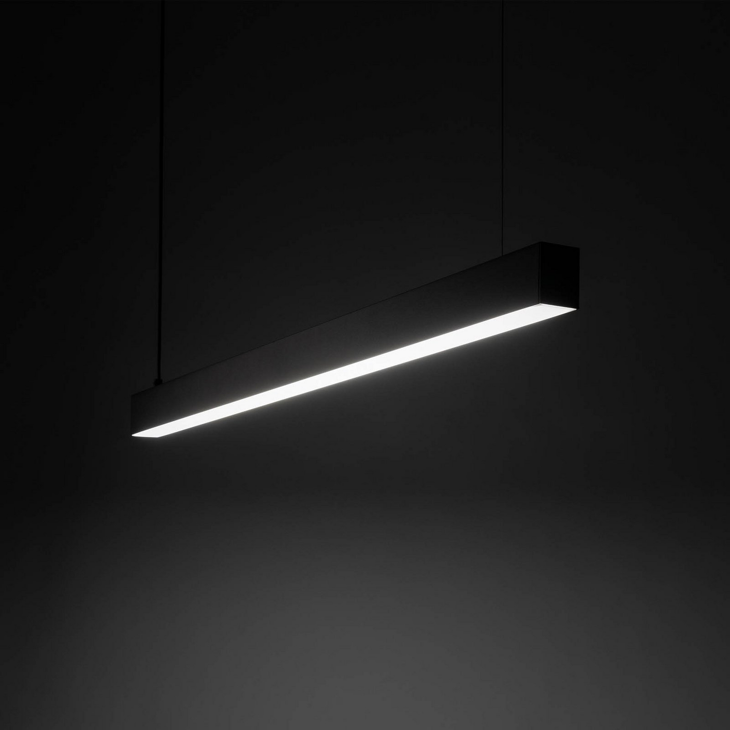 B-Ware Luxe Led Hängeleuchte Pendelleuchte Schwarz Metall 1125 Cm 4000 K - 5906135180806