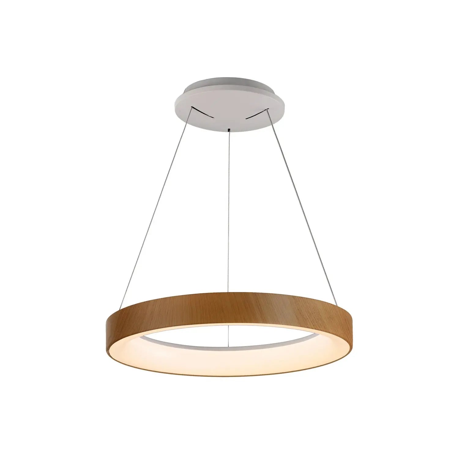 B-Ware Mantra Iluminación Led Hängeleuchte Niseko Ii Fernbedienung ø 38cm Holzfarben