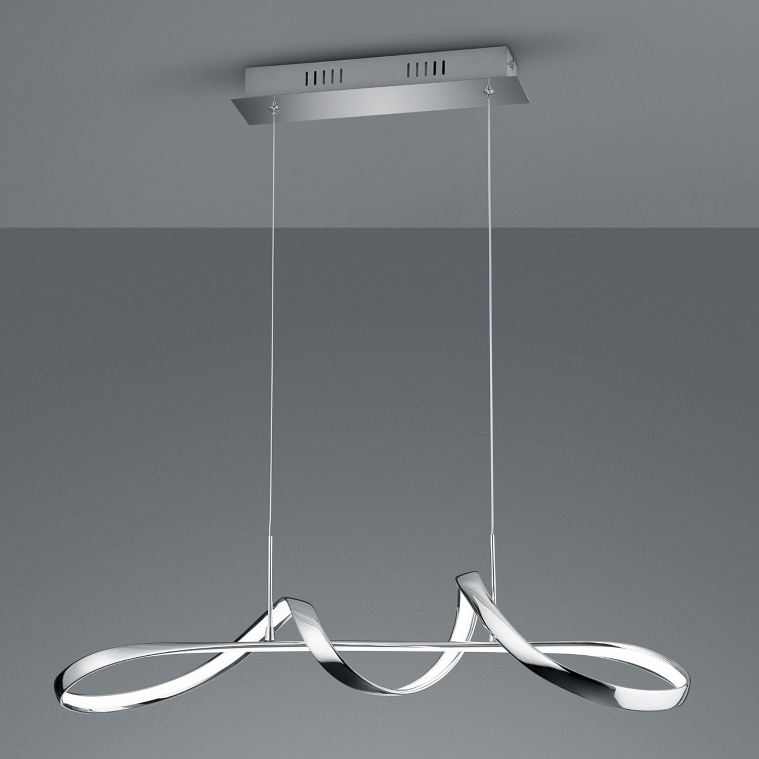 B-Ware Trio Perugia Pendelleuchte Deckenleuchte Leuchte Lampe Wohnzimmerlampe Chrom