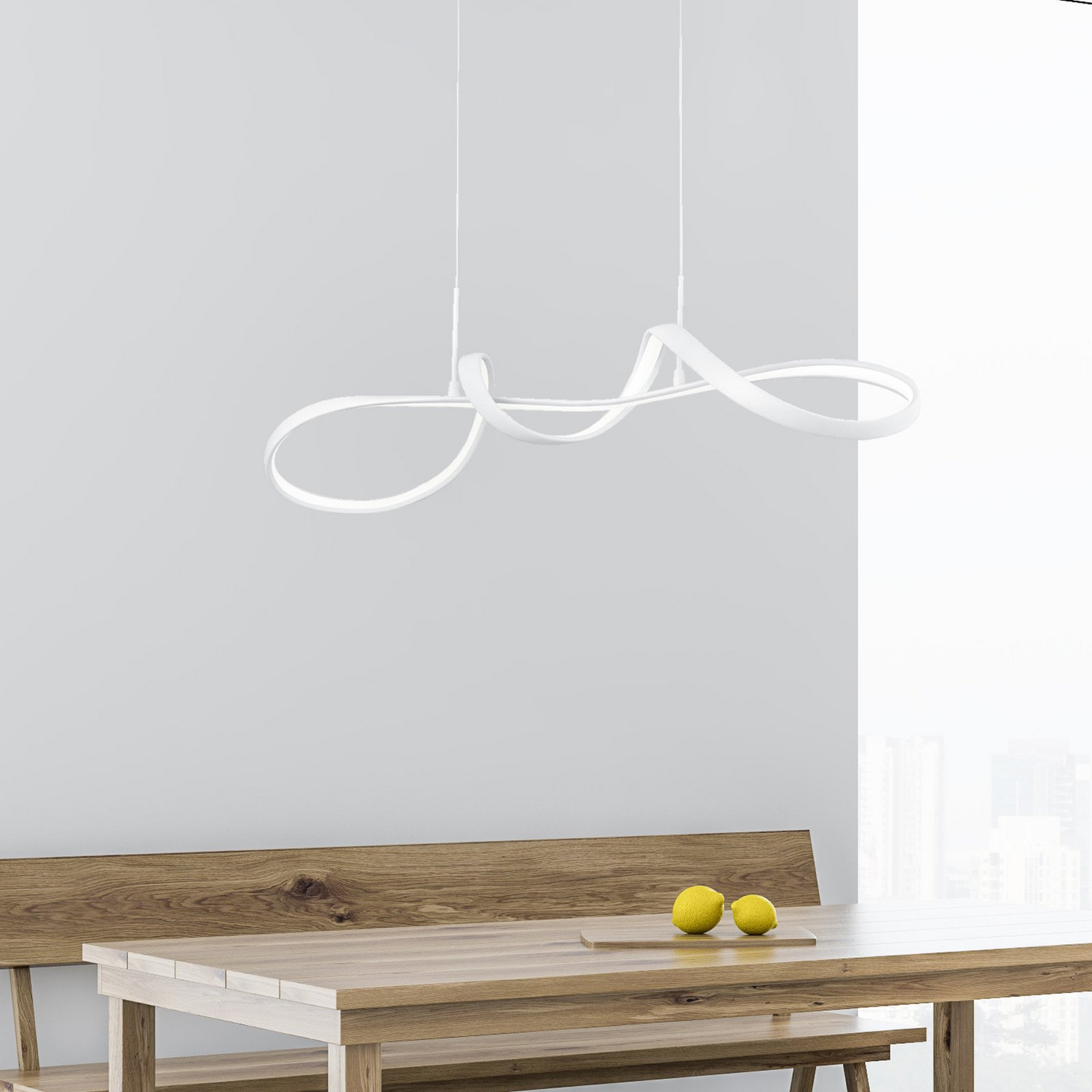 Reality Leuchten Led Hängeleuchte Pendelleuchte Perugia Switch Dimmer Weiß Lampe B-Ware - 4017807525847