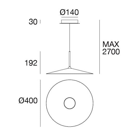 Linea Light Hängeleuchte Pendelleuchte LED Poe Plus schwarz - 8033913032419