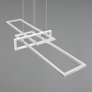 B-Ware Trio Lighting Led Hängeleuchte Salinas, 4.000 K, Weiß Matt Lampe Leuchte Ip20
