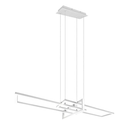 Trio Lighting LED-Hängeleuchte Salinas, 4.000 K, weiß matt Lampe Leuchte IP20 - 4017807487930