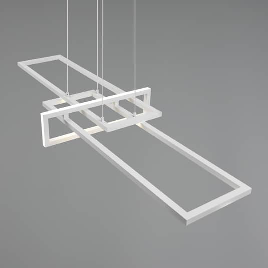 Trio Lighting LED-Hängeleuchte Salinas, 4.000 K, weiß matt Lampe Leuchte IP20 - 4017807487930