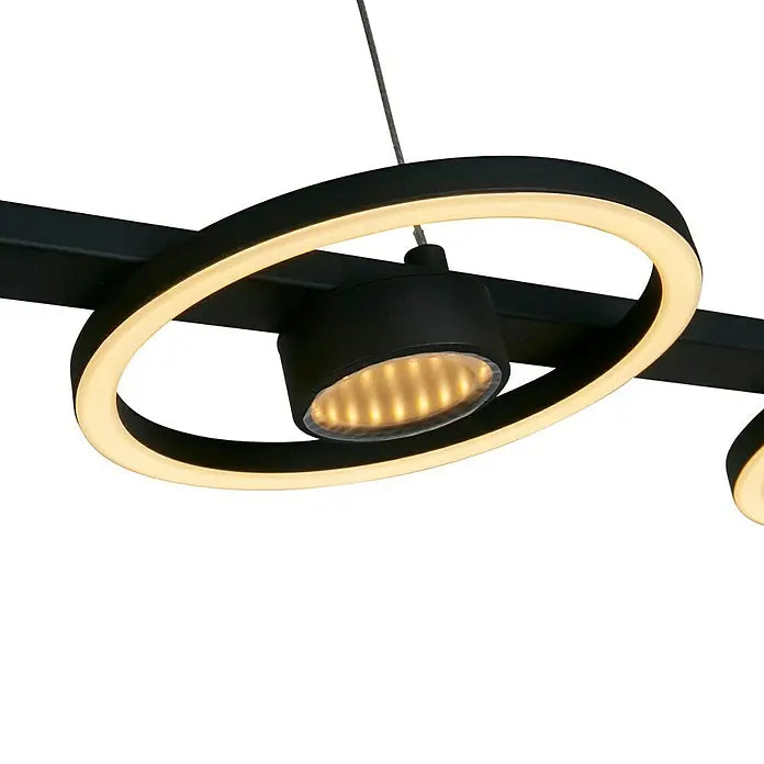Searchlight Hängeleuchte Pendelleuchte LED Leuchte Space Schwarz Metall 4-flg - 5053423274454