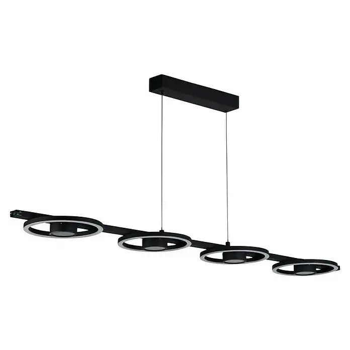 B-Ware Searchlight Hängeleuchte Pendelleuchte Led Leuchte Space Schwarz Metall 4 Flg - 5053423274454