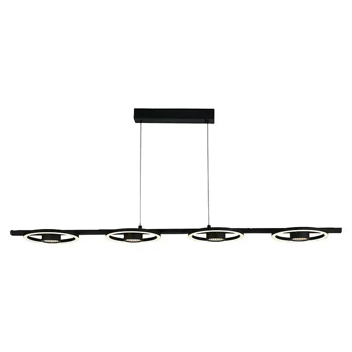 B-Ware Searchlight Hängeleuchte Pendelleuchte Led Leuchte Space Schwarz Metall 4 Flg - 5053423274454