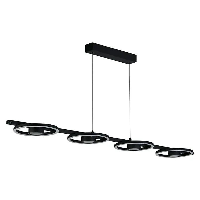 Searchlight Hängeleuchte Pendelleuchte LED Leuchte Space Schwarz Metall 4-flg - 5053423274454