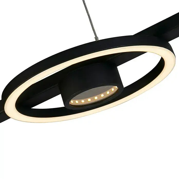 B-Ware Searchlight Hängeleuchte Pendelleuchte Led Leuchte Space Schwarz Metall 4 Flg - 5053423274454