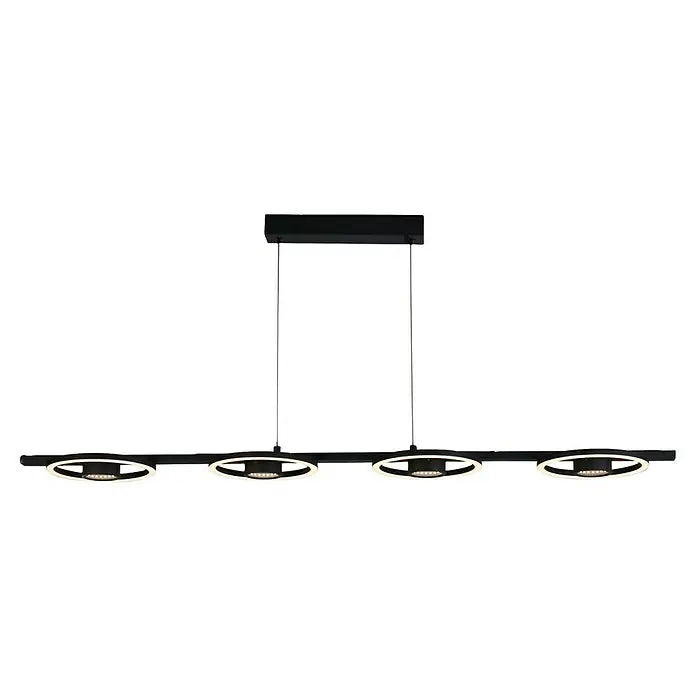 Searchlight Hängeleuchte Pendelleuchte LED Leuchte Space Schwarz Metall 4-flg - 5053423274454