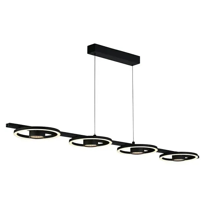 B-Ware Searchlight Hängeleuchte Pendelleuchte Led Leuchte Space Schwarz Metall 4 Flg - 5053423274454