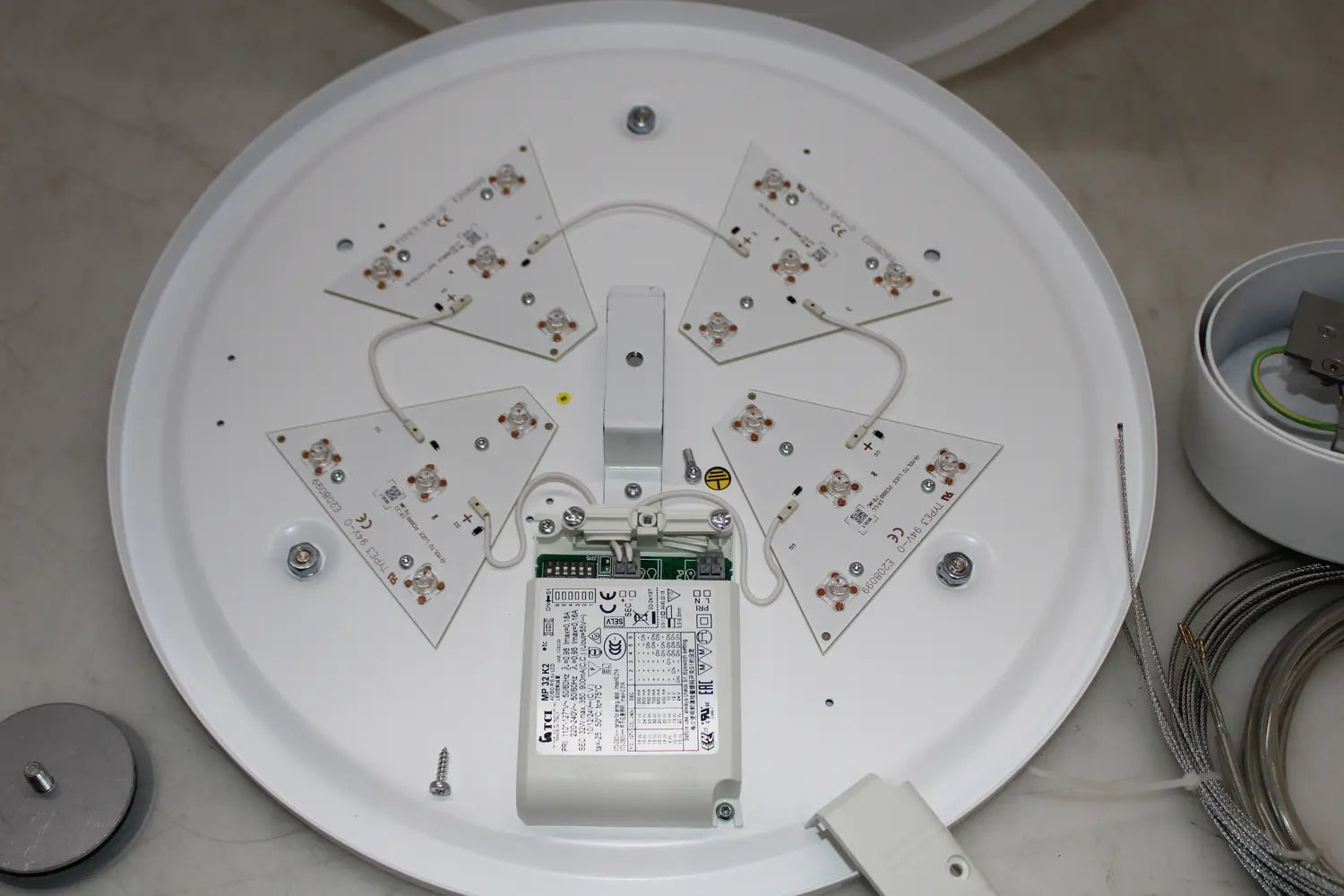 B-Ware Molto Luce Hängeleuchte Pendelleuchte Led White Belt Weiß Beleuchtung 3000 K - 9008905731839