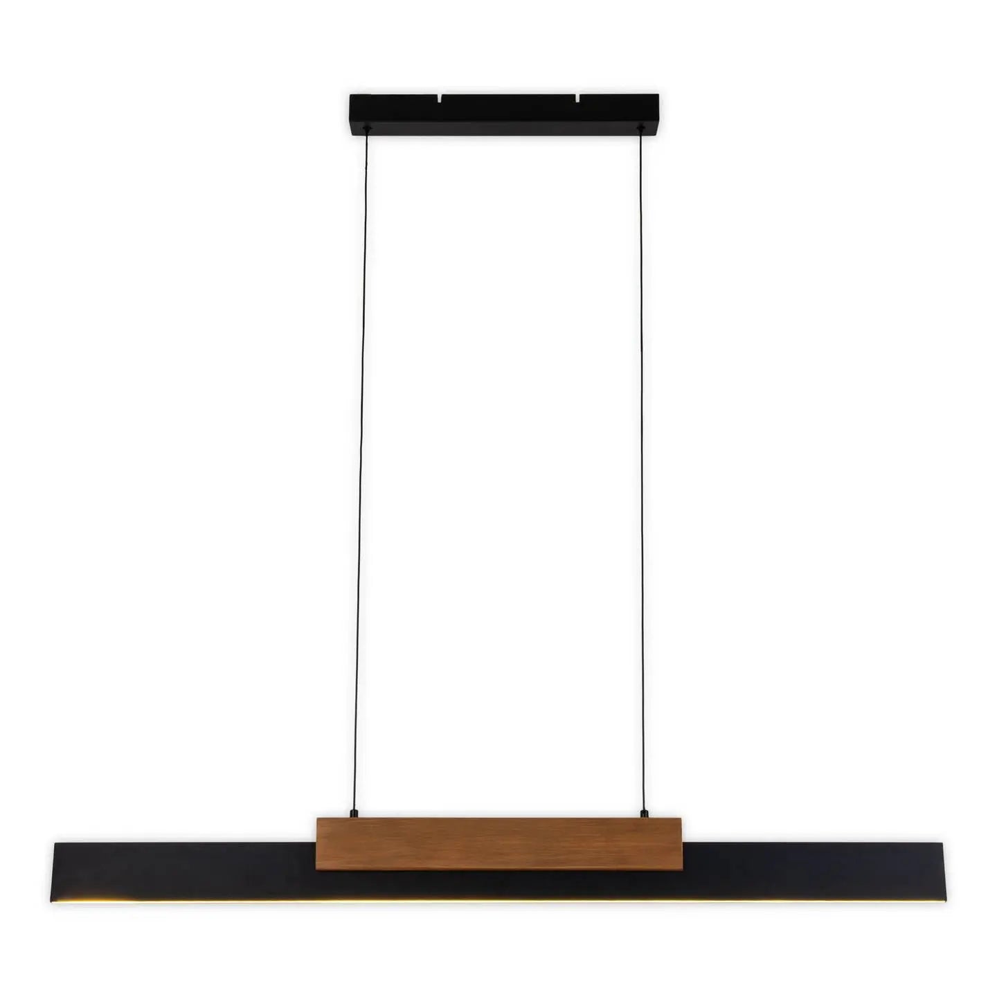 B-Ware Näve Pendelleuchte Hängeleuchte Led Wiebke Schwarz Holz Dimmbar Lampe Esszimmer