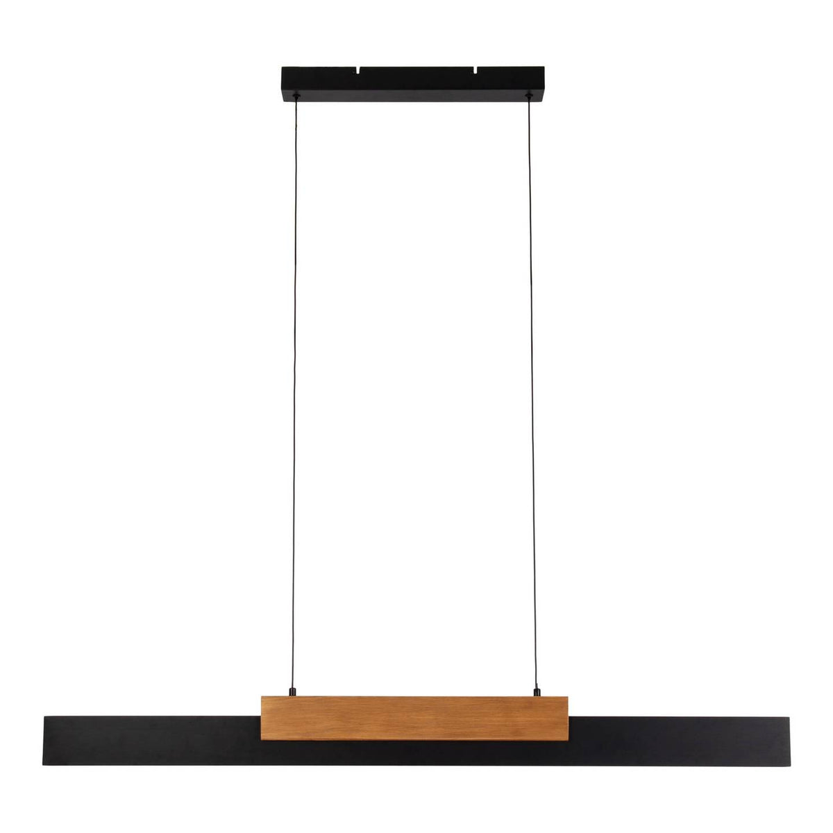 Näve Pendelleuchte Hängeleuchte LED Wiebke schwarz Holz dimmbar Lampe Esszimmer - 4003222894095