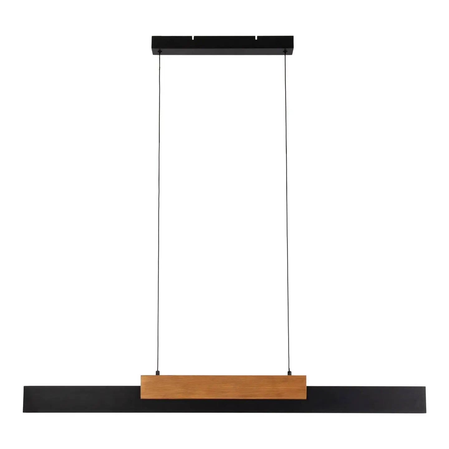 B-Ware Näve Pendelleuchte Hängeleuchte Led Wiebke Schwarz Holz Dimmbar Lampe Esszimmer
