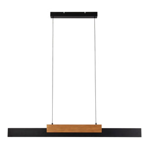 B-Ware Näve Pendelleuchte Hängeleuchte Led Wiebke Schwarz Holz Dimmbar Lampe Esszimmer