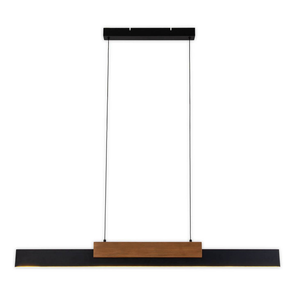 Näve Pendelleuchte Hängeleuchte LED Wiebke schwarz Holz dimmbar Lampe Esszimmer - 4003222894095
