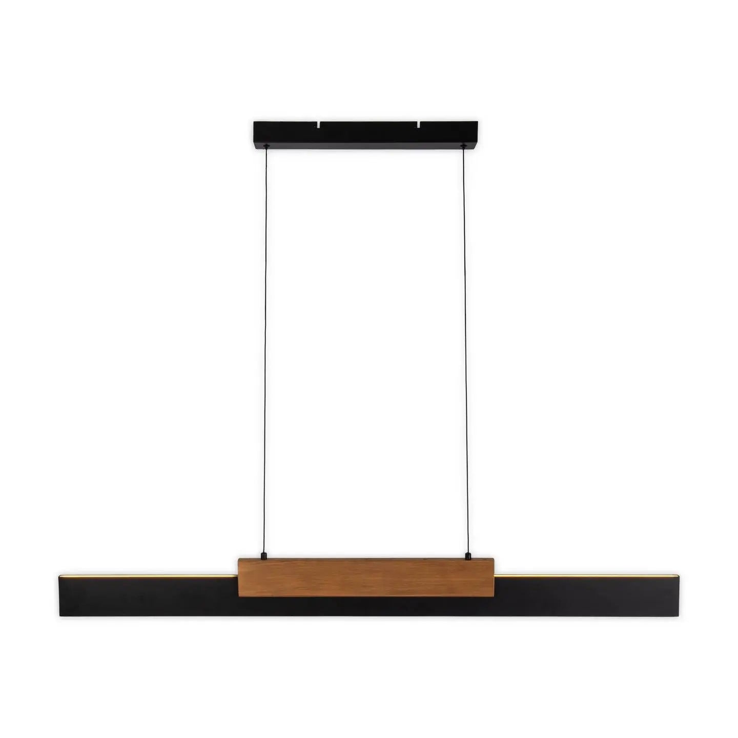 B-Ware Näve Pendelleuchte Hängeleuchte Led Wiebke Schwarz Holz Dimmbar Lampe Esszimmer