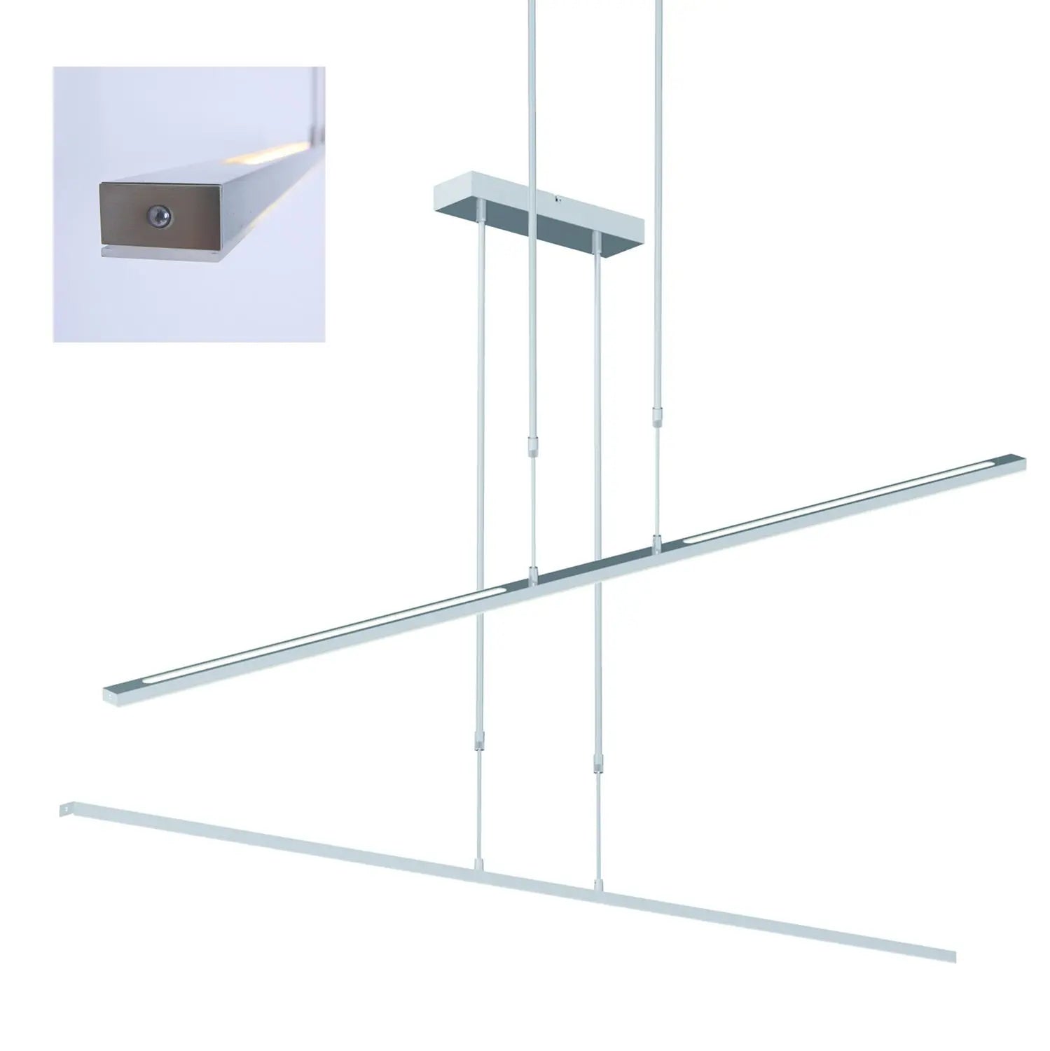 B-Ware Steinhauer Pendelleuchte Hängelampe Zelena Led Stahl Kunststoff Weiß Dimmbar - 8712746122787