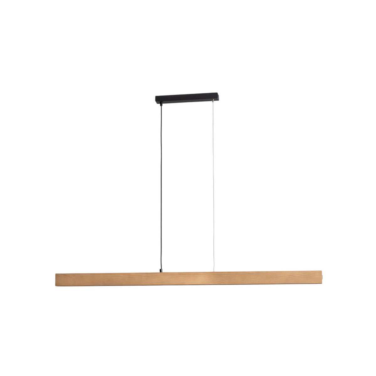 Teo Hängeleuchte Pendelleuchte LED Holz schwarz Metall Touchdimmer Kiefer 126 cm - 5901780514488