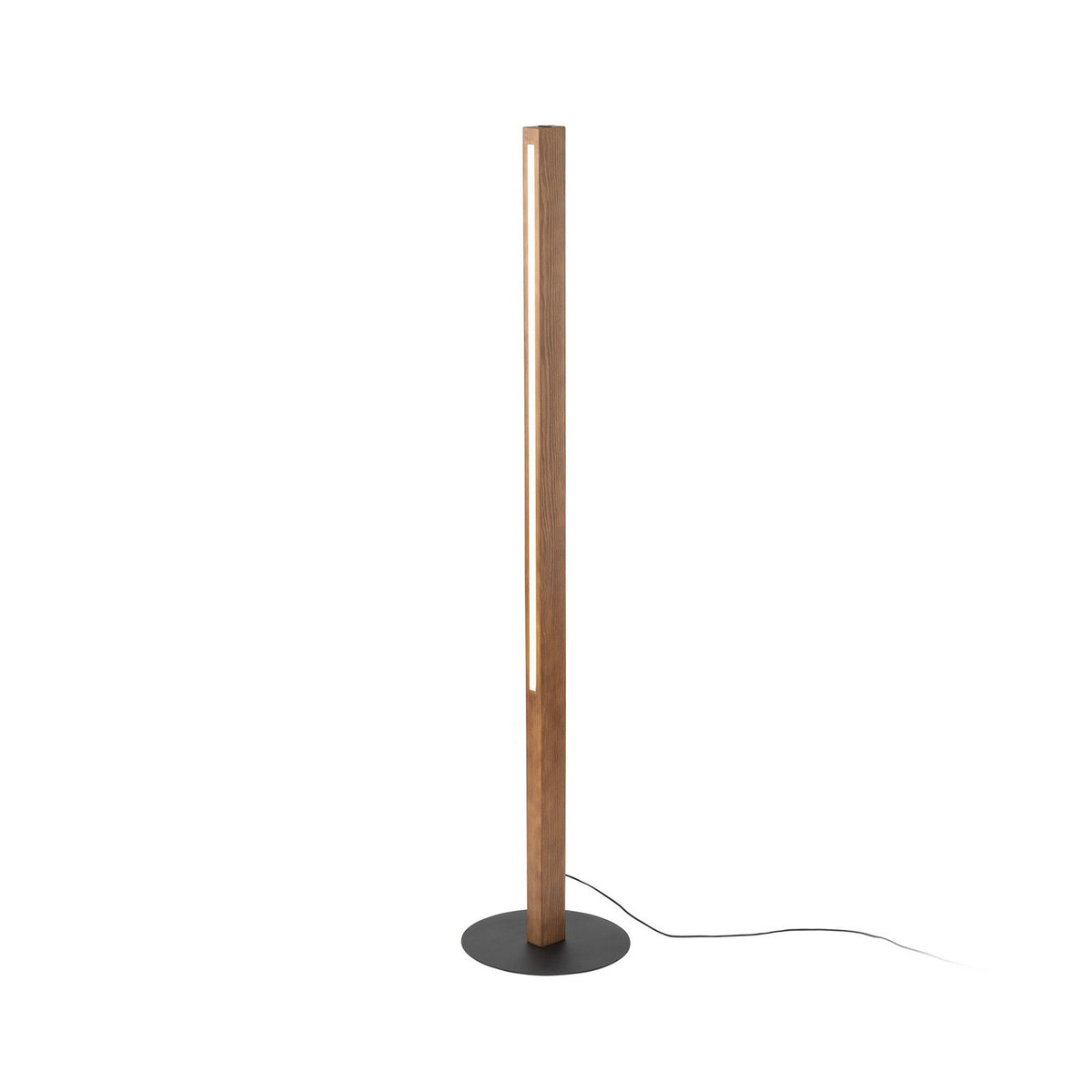 LED Holzstehleuchte Teo Standlampe LED Leuchte walnuss 120 cm Touchdimmer - 5901780514105