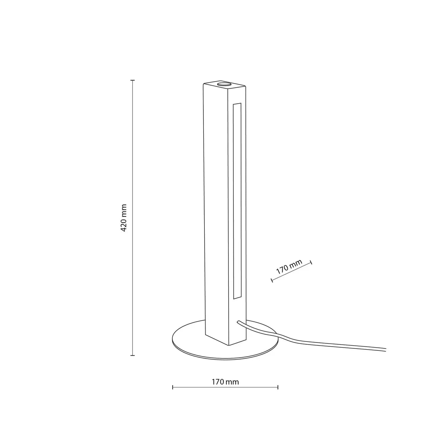 B-Ware Tischleuchte Teo Led Tischlampe Holzlampe Buche Touchdimmer Holz 42 Cm - 5901780514129