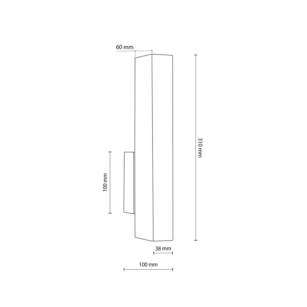 TK Lighting Wandlampe Wandleuchte LED Teo Kiefer 31 cm 3000 K SIEHE TEXT/FOTO - 5901780566180