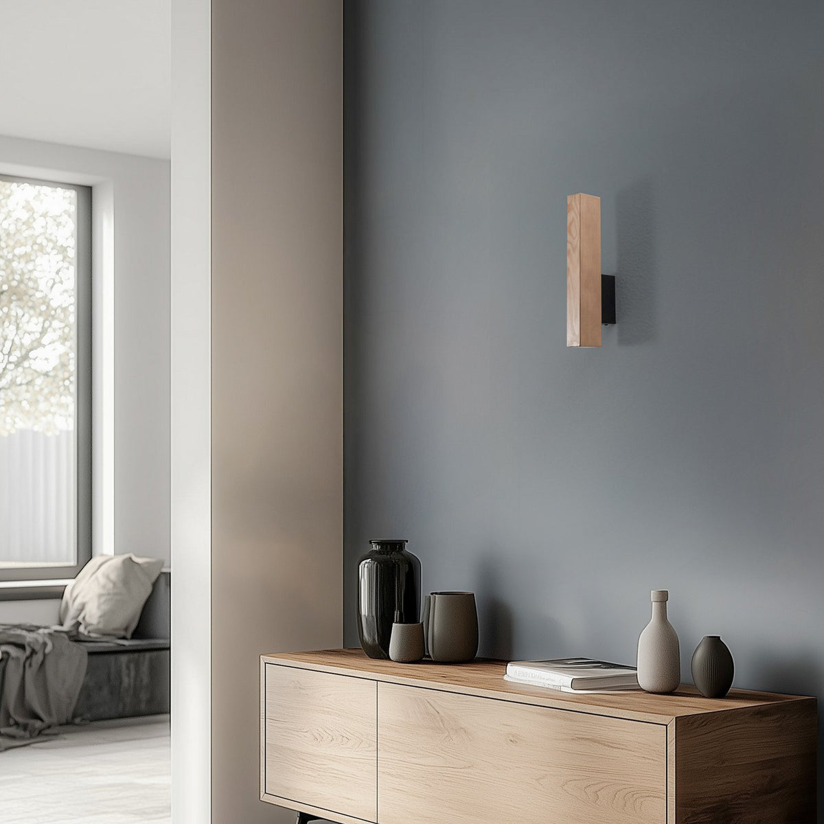 TK Lighting Wandlampe Wandleuchte LED Teo Kiefer 31 cm 3000 K SIEHE TEXT/FOTO - 5901780566180