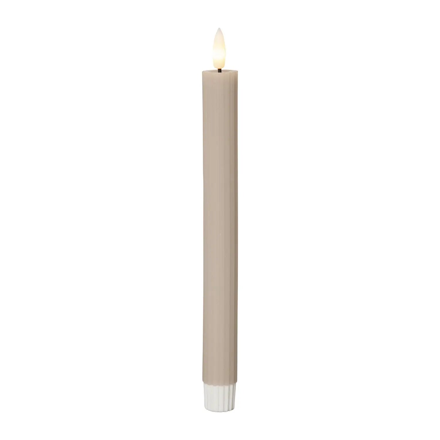 B-Ware Startrading Led Kerze Kerze Flamme Beige 25 Cm Wachs Batterie 2er Pack 3 Sets - 7391482064899
