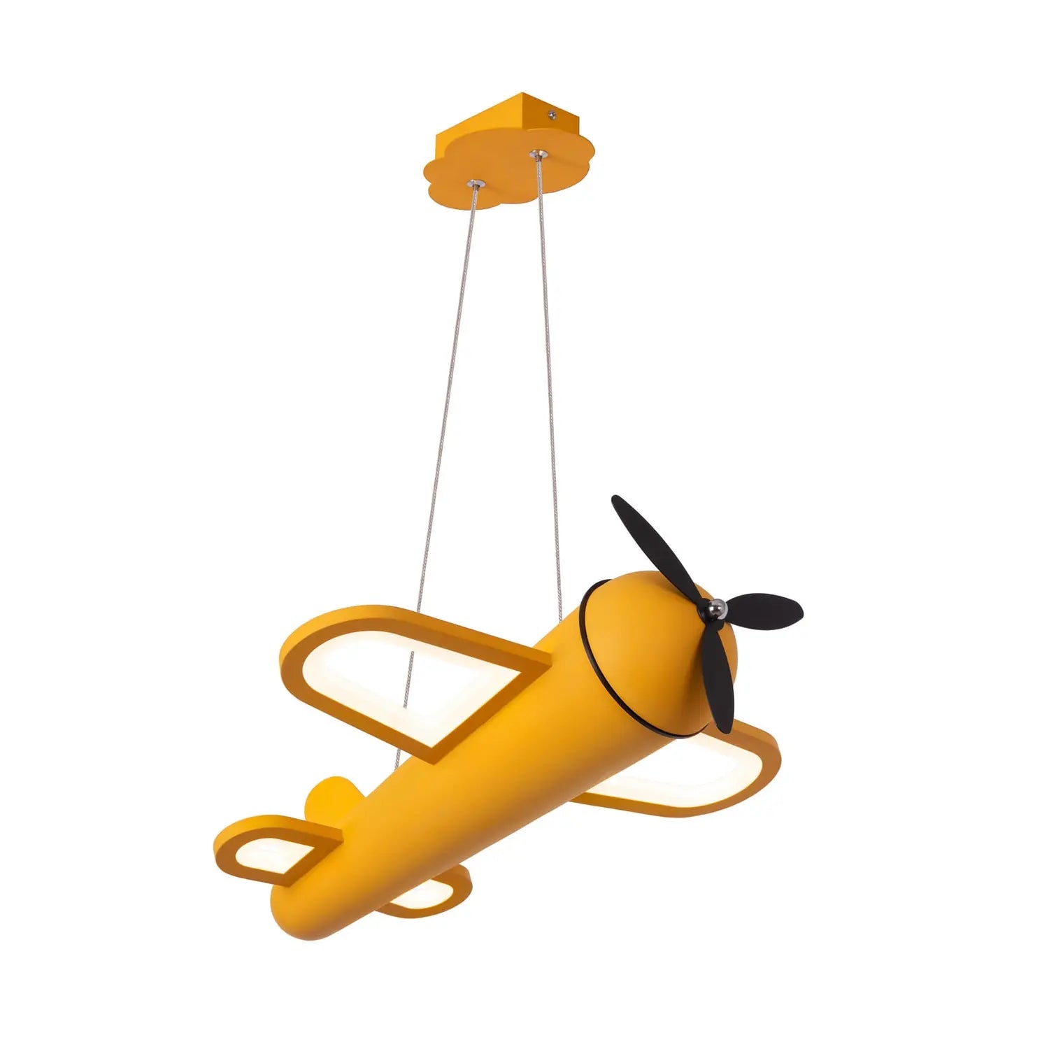 B-Ware Lucide Hängeleuchte Pendellampe Kinderzimmer Led Fokker Gelb Eisen Beleucht272 - 5411212771483