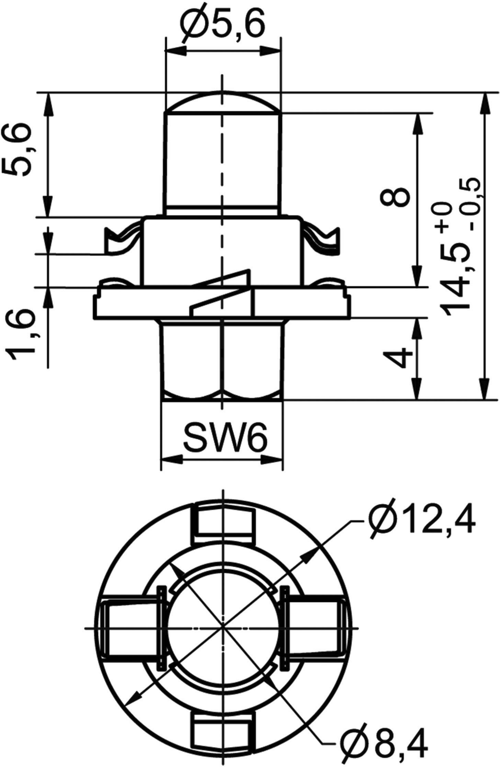 B-Ware Signal Construct Led Signalleuchte Kontrollleuchte Mwth8402 Rot Bx84d 5 Stück - 2050005237046