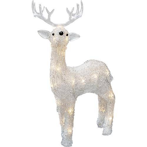 B-Ware Konstsmide 6224 103 Acryl Figur Rentier Rentierfigur Weihnachtsfigur - 7318302241032