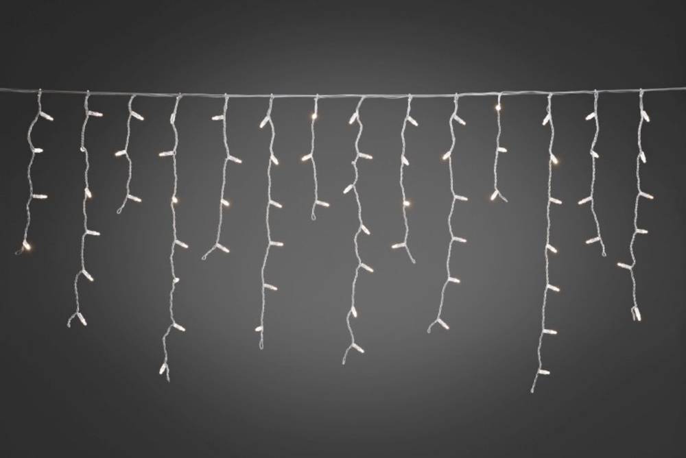 Konstsmide LED Lichterketten System Eisregen 24 V Lichtervorhang Warm Weiß - 7318307201123