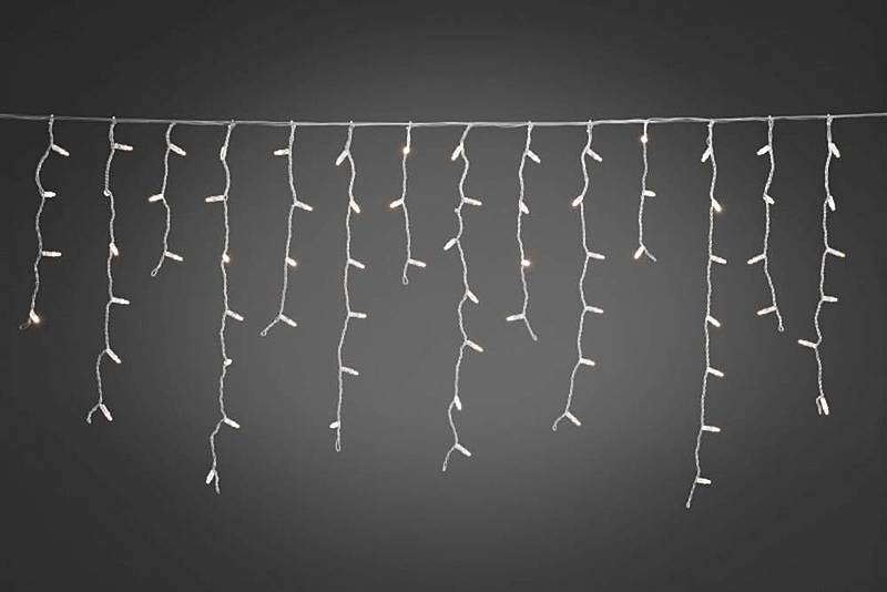 B-Ware Konstsmide Led Lichterketten System Eisregen 24 V Lichtervorhang Warm Weiß - 7318307201123
