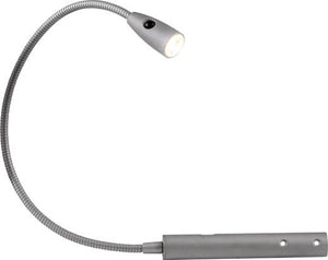 B-Ware Berta Nachttischlampe Tischleuchte Led Lampe Warmweiß Flexarm Schalter Silber