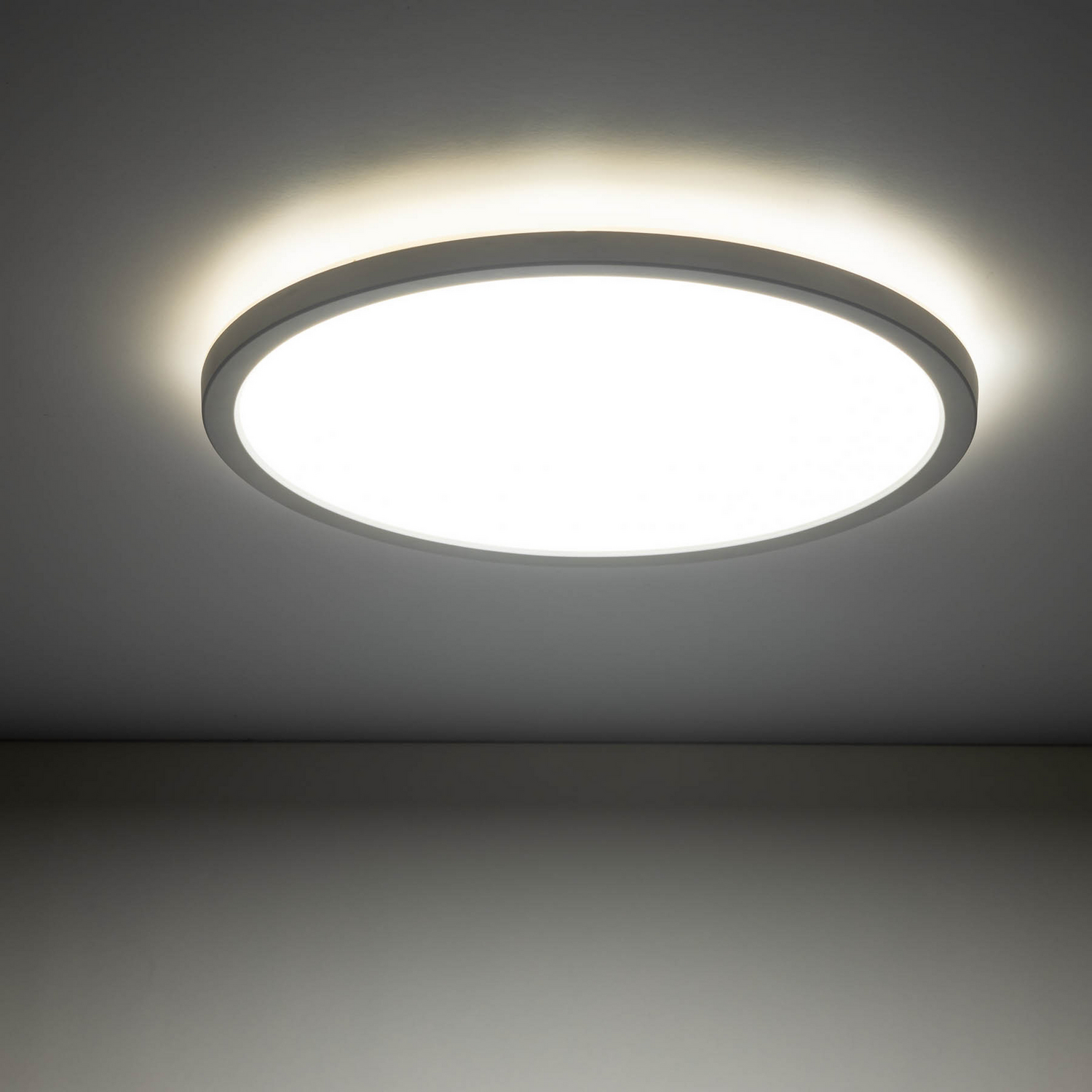 B-Ware Aqua Led Panel Deckenleuchte Licht ø 40 Cm Weiß Metall Kunststoff Cct Dimmbar - 5901780569020