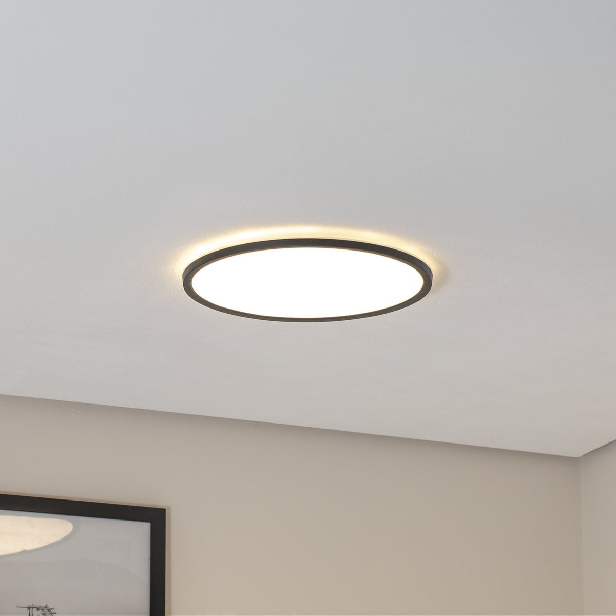 Aqua LED Panel Deckenleuchte Lampe schwarz Metall Kunststoff dimmbar CCT 40376 - 5901780569037