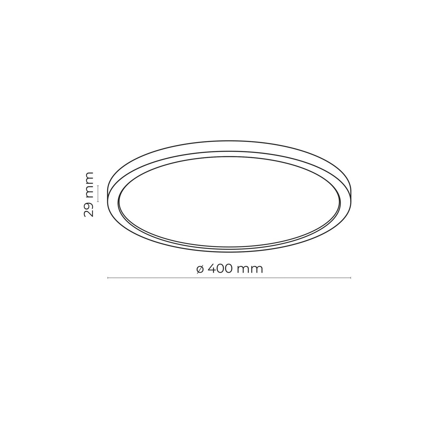 B-Ware Aqua Led Panel Deckenleuchte Lampe Schwarz Metall Kunststoff Dimmbar Cct 40 Cm
