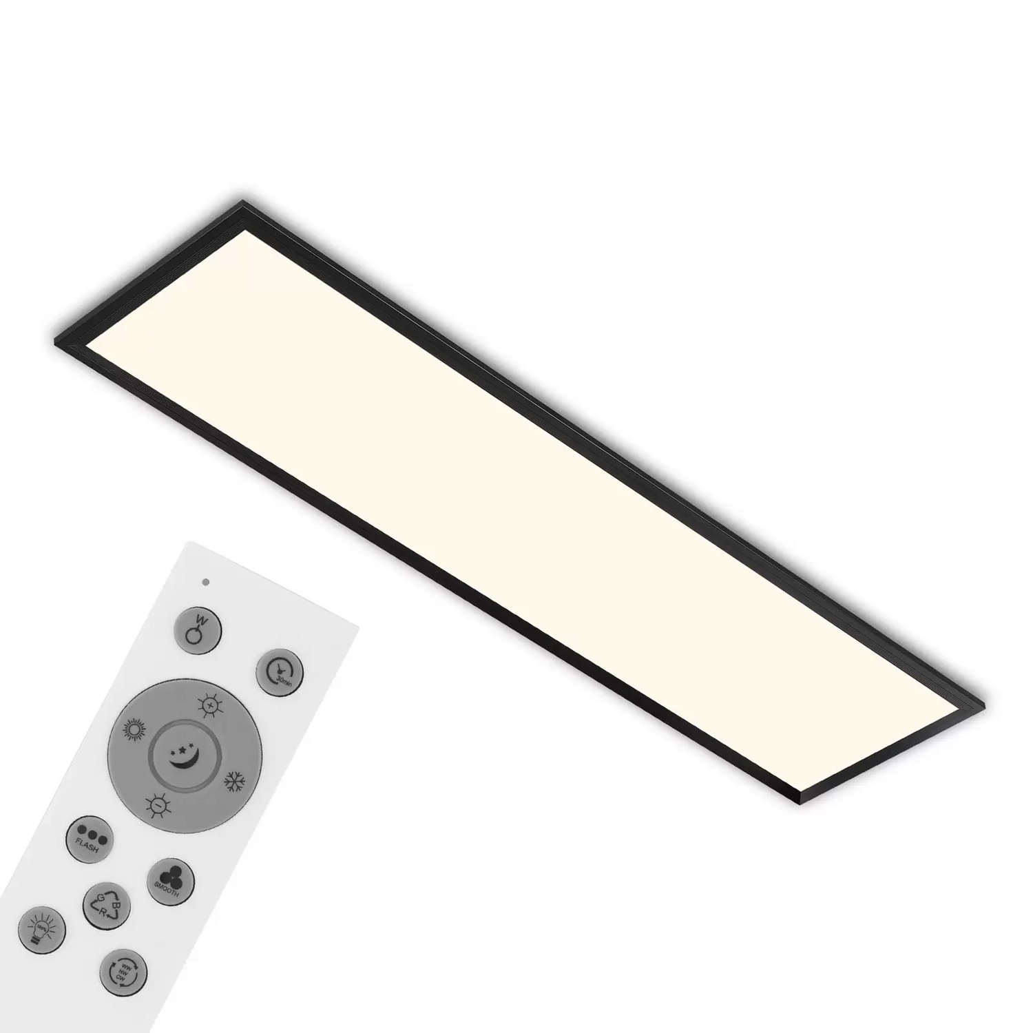 B-Ware Marke Led Panel Flächenleuchte Lichtpanel Dimmbar Rgb Cct Schwarz Kunststoff Met - 4002707422013